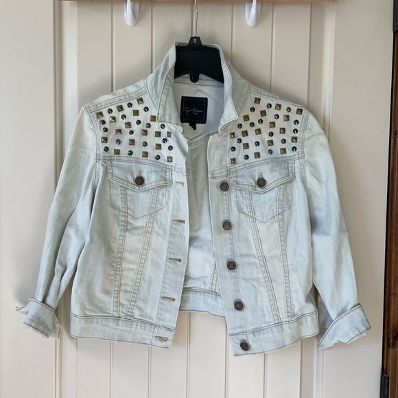 Jessica Simpson light blue Jean jacket